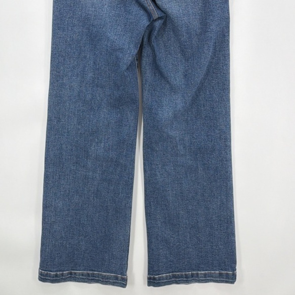 Freckled Poppy x Risen Jeans Bows Wide Leg Size 3 28x32 High Rise Tummy Control - Picture 8 of 16